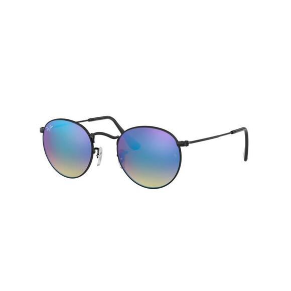 RAY BANNEWROUND LARGE3447 002 - 4OBLACKGRADIENT BLUE MIRROR